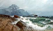Carl Wilhelm Barth Marine oil painting on canvas